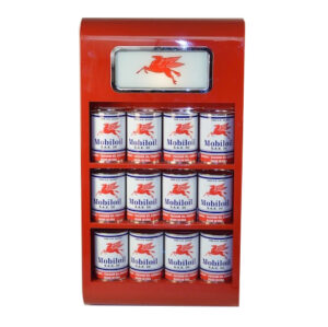 OIL CAN WALL MOUNT RACK (RED)
