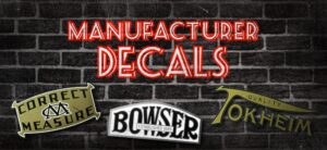MANUFACTURER DECALS