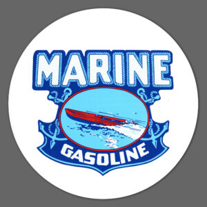 MARINE GASOLINE DECAL