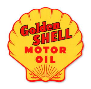 GOLDEN SHELL MOTOR OIL DECAL