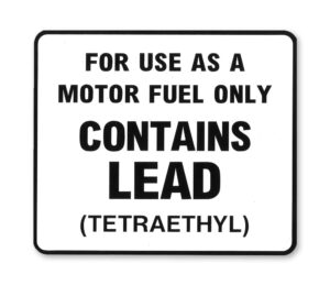 CONTAINS LEAD DECAL