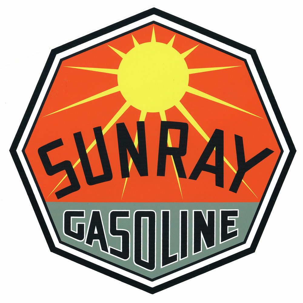 SUNRAY GASOLINE DECAL
