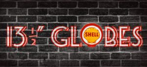 13 1/2 INCHES ROUND ADVERTISING GLOBES