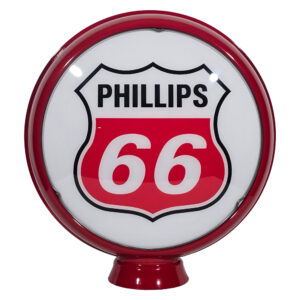 1950s STYLE RED PHILLIPS 66 GAS 15 INCH LENS